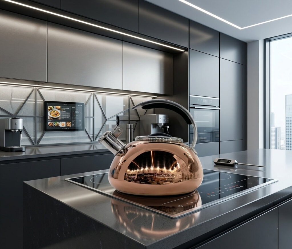 Чайник зі свистком Kohen Golden Flame 3 л - Фото 5