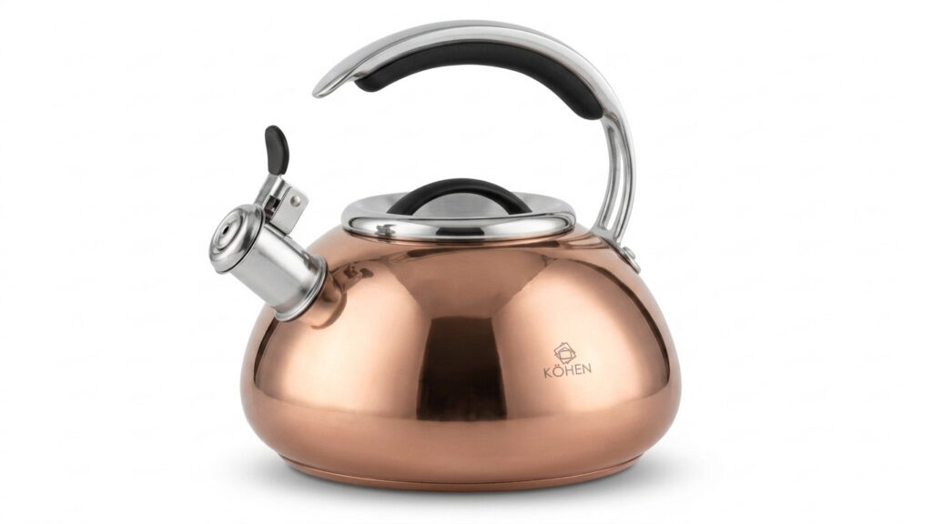 Чайник зі свистком Kohen Golden Flame 3 л - Фото 1