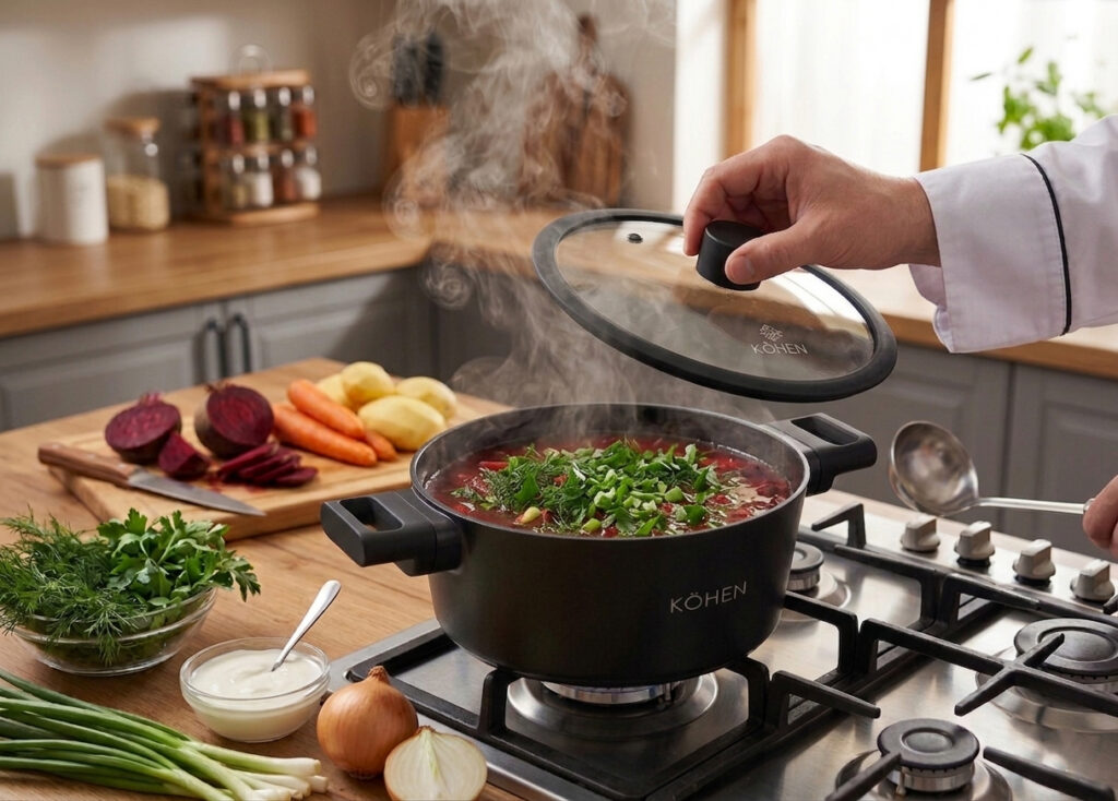 Каструля з кришкою Kohen Space 28 см, 6,8 л - Фото 8