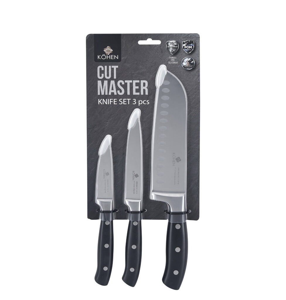 Набір ножів Kohen Cut Master, 3 предмети - Фото 1