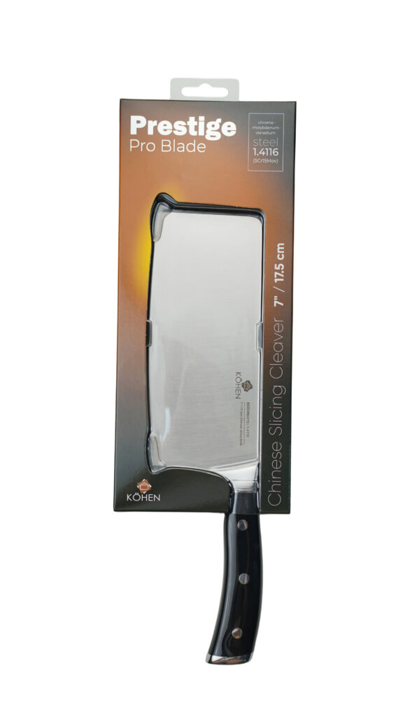 Китайський шеф-ніж Kohen Prestige Pro Blade 17,5 см, нержавіюча сталь/пластик - Фото 2