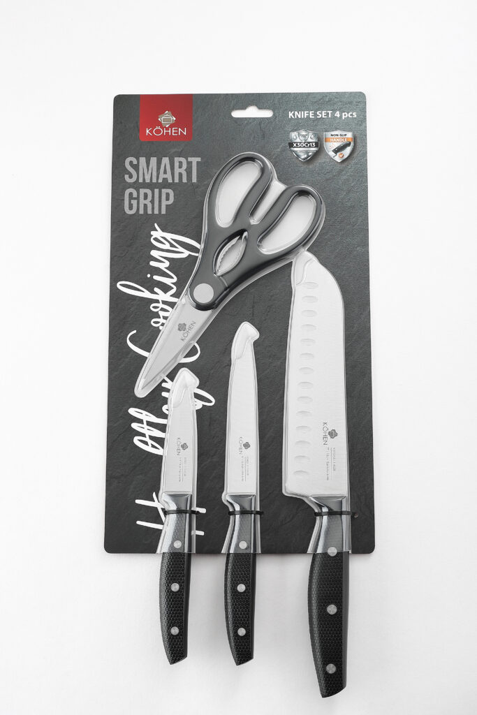 Набір ножів Kohen Smart Grip, 4 предмети - Фото 1