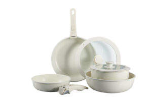 Optima 8 предметів, набір індукційного посуду KOHEN, білий - Фото 1