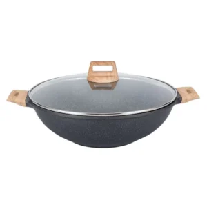 Eco Petra Wok 36 см Сковорода вок із кришкою Kohen - Фото 1