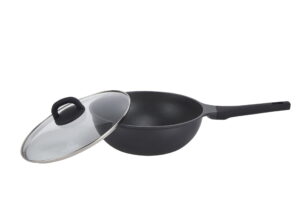 Сковорода Вок індукційна з кришкою Kohen Gourmet Master 28 см KN91647 - Фото 1